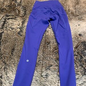 Lululemon Wunder Train High-Rise Tight with Pockets 25" Larkspur Size 4